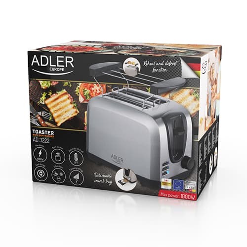 ADLER AD 3222 Toster z mrežo za žemlje 7