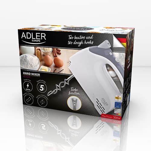 ADLER AD 4201 Ročni mešalnik, 550W, siva 6