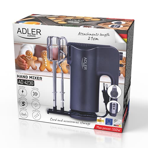 Mešalnik ADLER AD 4230 s predalom za dodatke 8