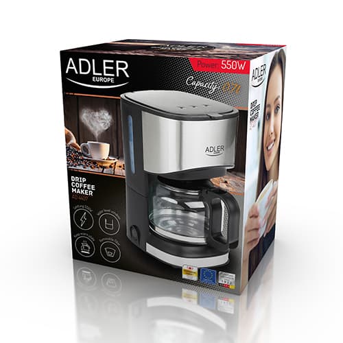 Adler AD 4407 - Prekuhavalnik kave, 0,7L, 550W 4
