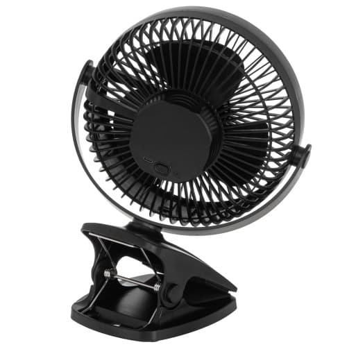 ADLER AD 7342 črn namizni ventilator s sponko, 15,5 cm, USB-C 3