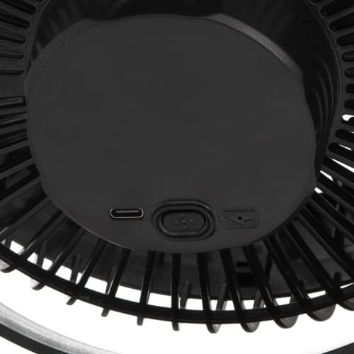 ADLER AD 7342 črn namizni ventilator s sponko, 15,5 cm, USB-C 4