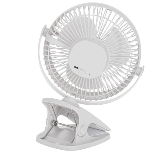 ADLER AD 7342 bel namizni ventilator s sponko, 15,5 cm, USB-C 3