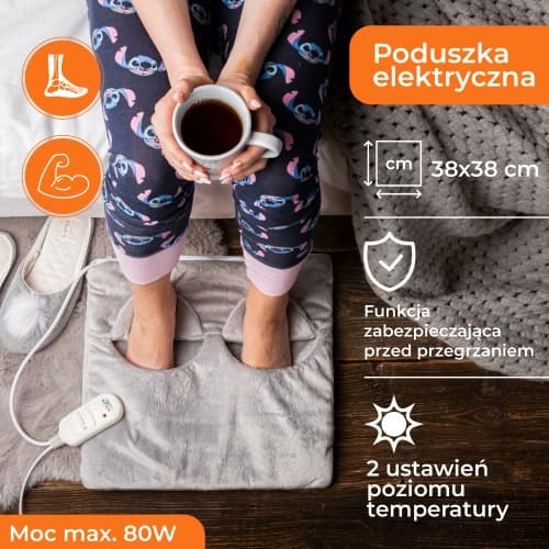 ADLER Električna blazina, siva 8