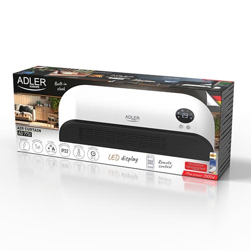 Adler LED zračna zavesa, 2000W, z daljincem 7