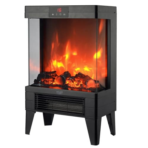AD 7755 električni LED kamin s pilotom, 3D efekt plamena, 2 moči gretja