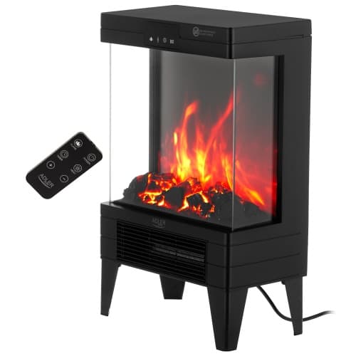 AD 7755 električni LED kamin s pilotom, 3D efekt plamena, 2 moči gretja 2