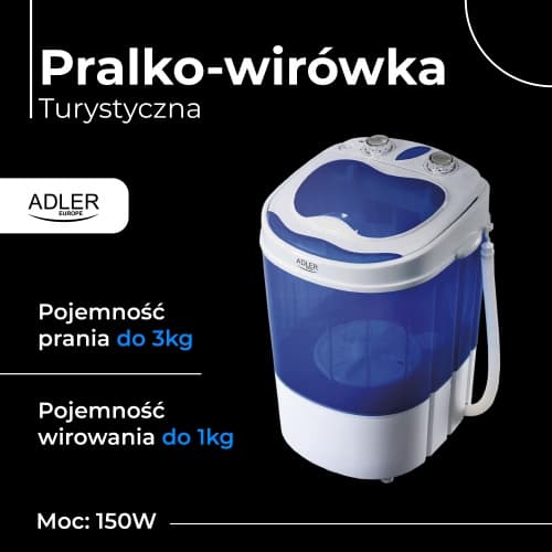 ADLER Turistična pralno-centrifugirna naprava 3