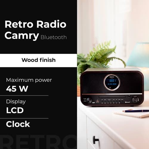 CAMRY CR 1182 Retro radio z Bluetooth 6