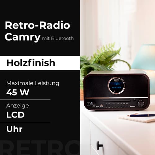 CAMRY CR 1182 Retro radio z Bluetooth 8