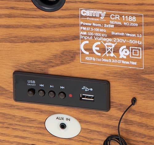 CAMRY CR 1188 Retro radio z lesom 6