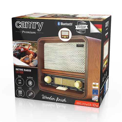 CAMRY CR 1188 Retro radio z lesom 7