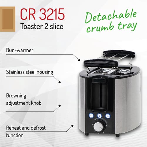 Camry CR 3215 Toaster za 2 rezini 7
