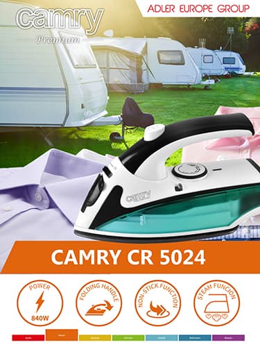 CAMRY CR 5024 Potovalno likalnik 840W s paro 7