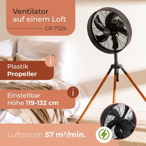 CAMRY CR 7329 Stojalo ventilator loft 40cm 5
