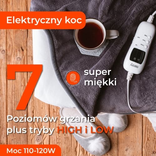 Camry CR 7418 Električna odeja, 160x120 cm, super mehka 6