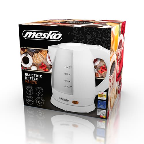 MESKO MS 1276 Plastični kuhalnik vode 1,0 l (1600 W) 4