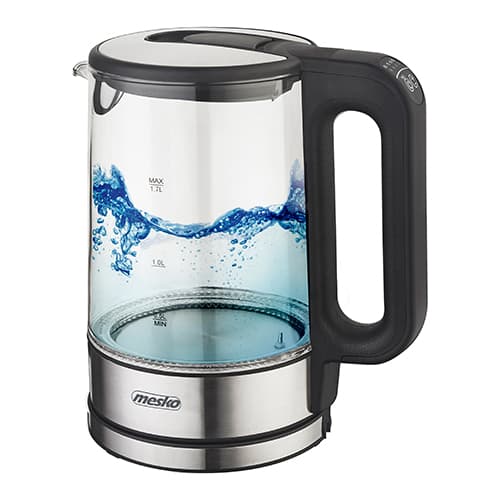 Steklen kuhalnik vode Mesko MS 1301, 1,7l, s kontrolno temp.