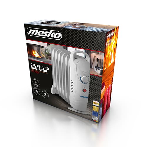 Olajni grelnik MESKO MS 7804 (7 reber), 1500W 5