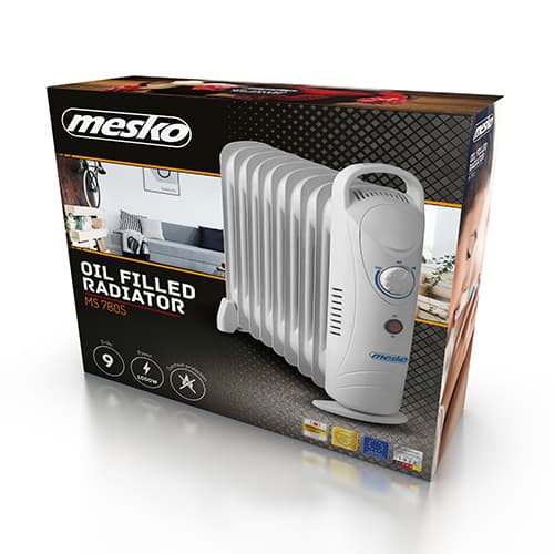 Olajni grelnik MESKO MS 7805 (9 reber), 2000W 5