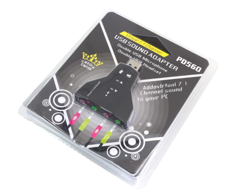 ATL USB zunanja zvočna kartica 7.1, z dvema vhodoma/izhodoma (AK103D) 2