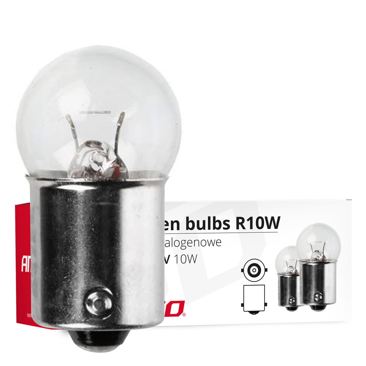 AMiO R10W BA15s 24V 10W avtomobilska žarnica (10 kosov)