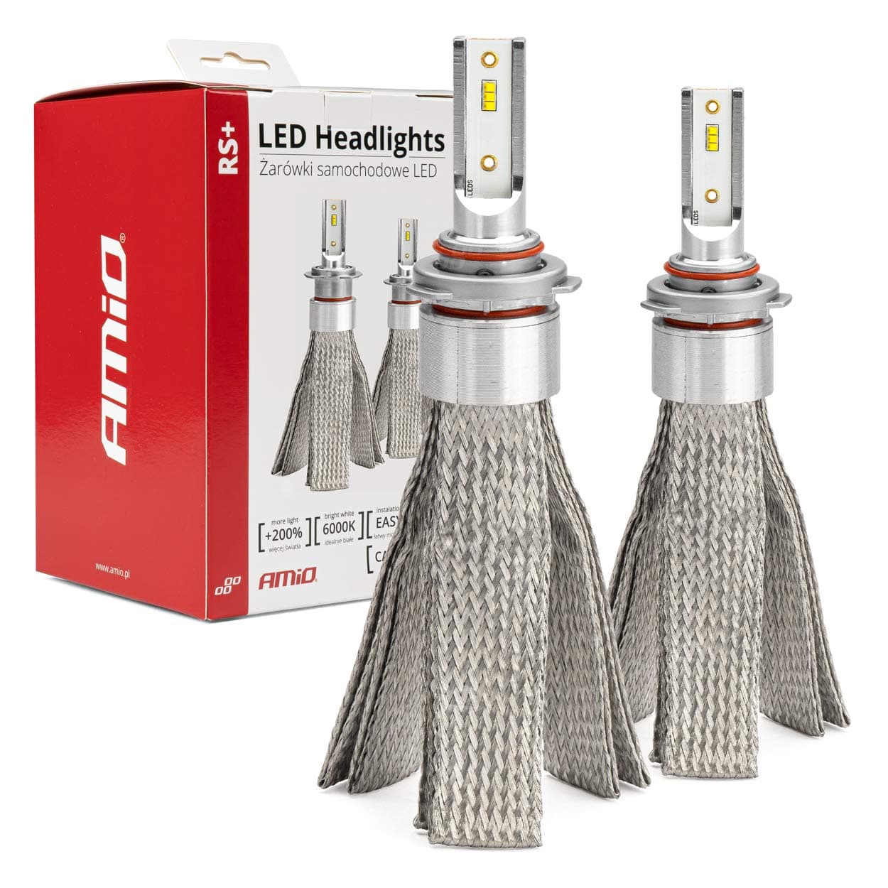 Avtomobilske LED žarnice AMiO RS+ HB3 9005 50W Slim Canbus
