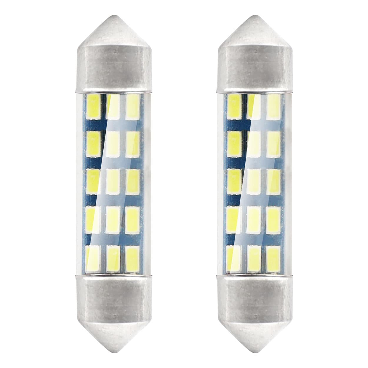 Žarnice AMiO LED Festoon C5W 39mm bela, 12V (15x 3014 SMD)