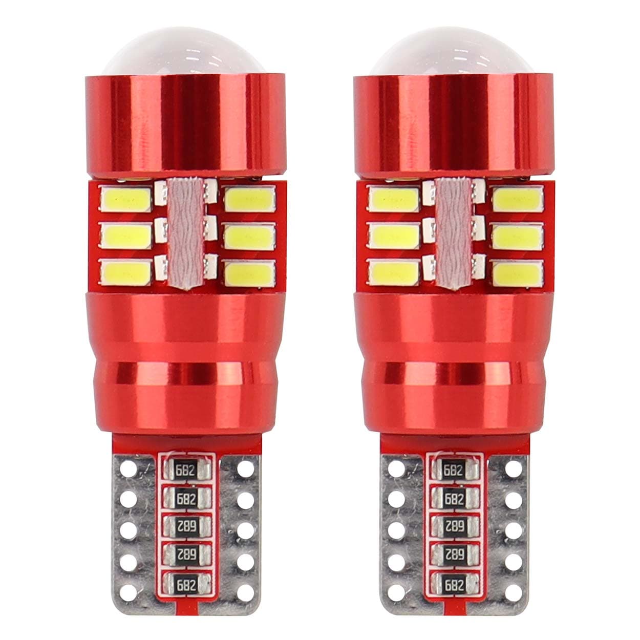 AMiO LED žarnici Canbus T10 W5W (27xSMD 3014) - bela 12/24V