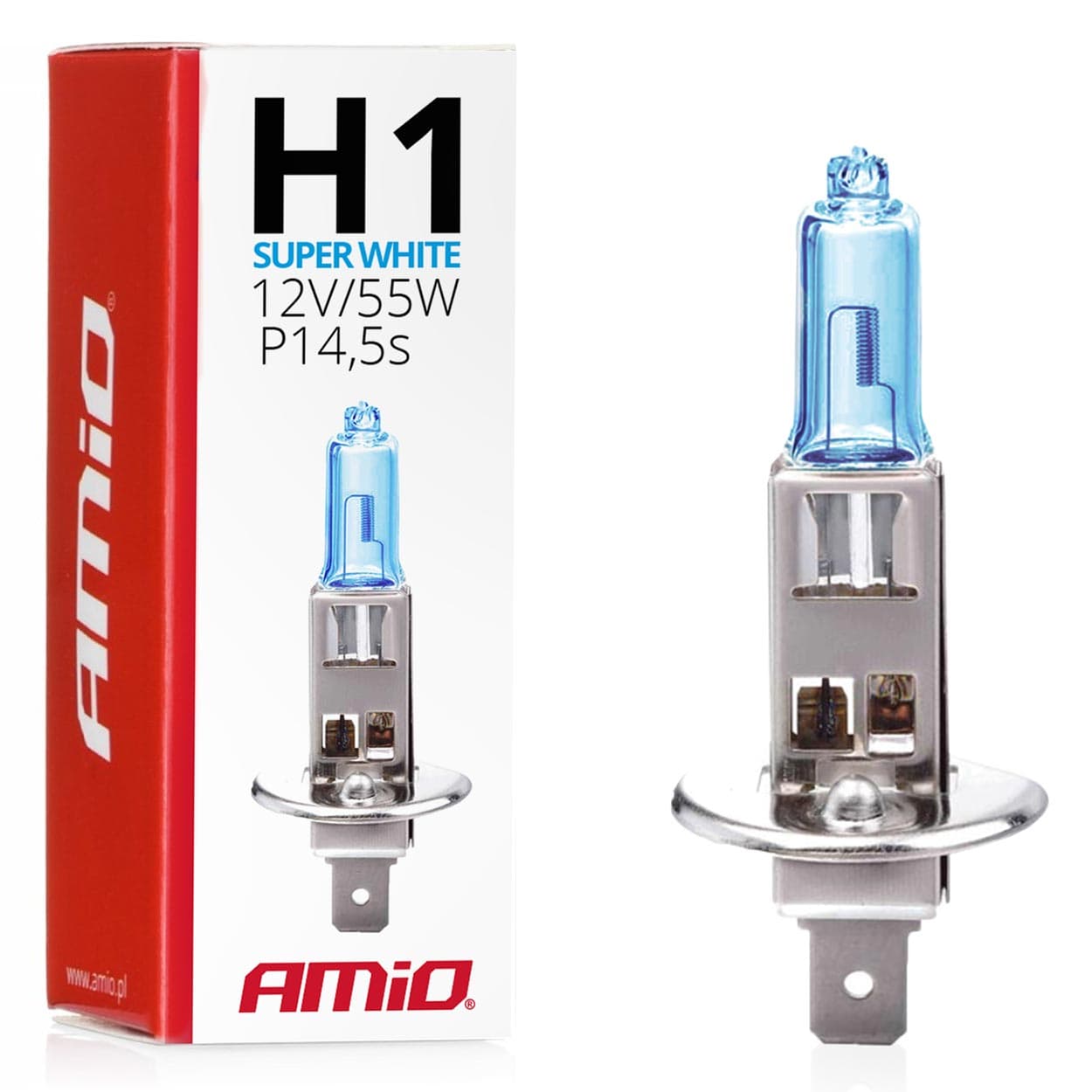 Amio H1 12V 55W Super White Halogenska Žarnica (E4)
