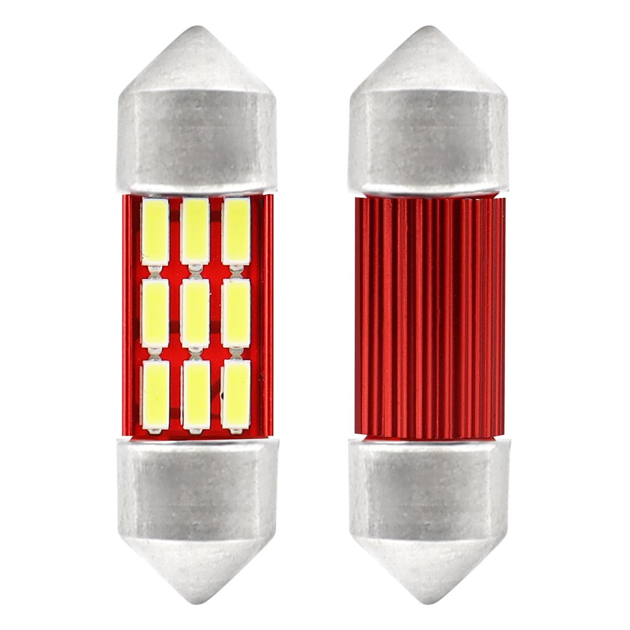 LED žarnica AMiO CANBUS Festoon C5W (31mm), bela, 12V/24V, 12x SMD 4014