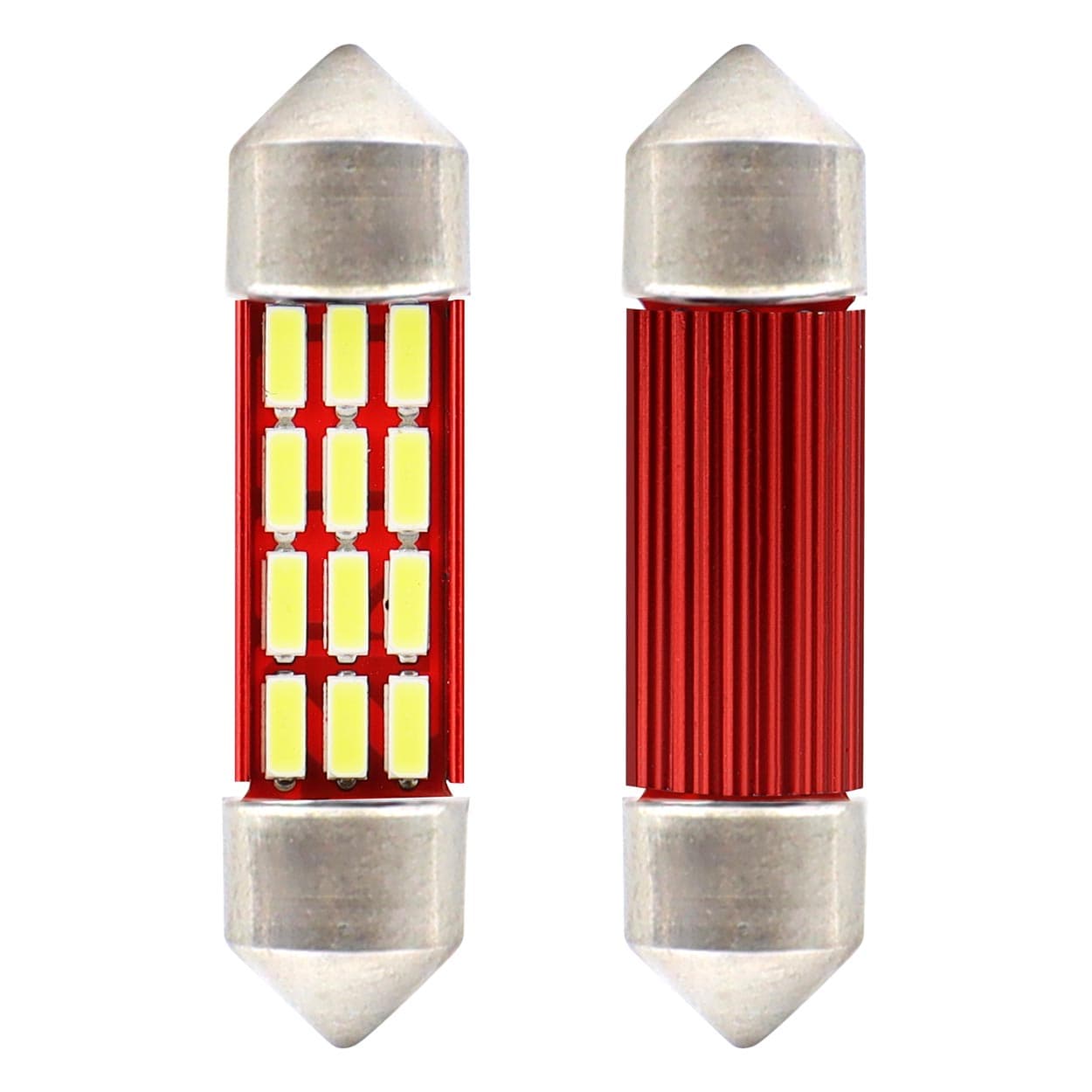 LED žarnica AMiO CANBUS Festoon C5W (39mm), bela, 12V/24V, 16x SMD 4014
