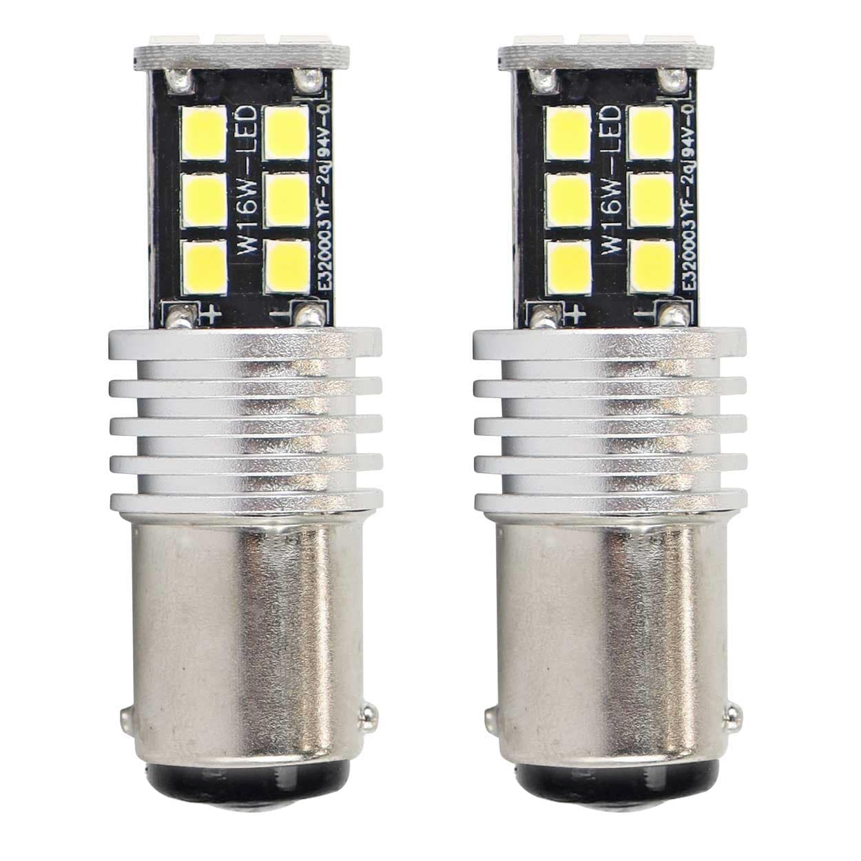 AMiO LED žarnici Canbus 1157 BAY15D P21/5W (15xSMD 2835) - bela 12/24V