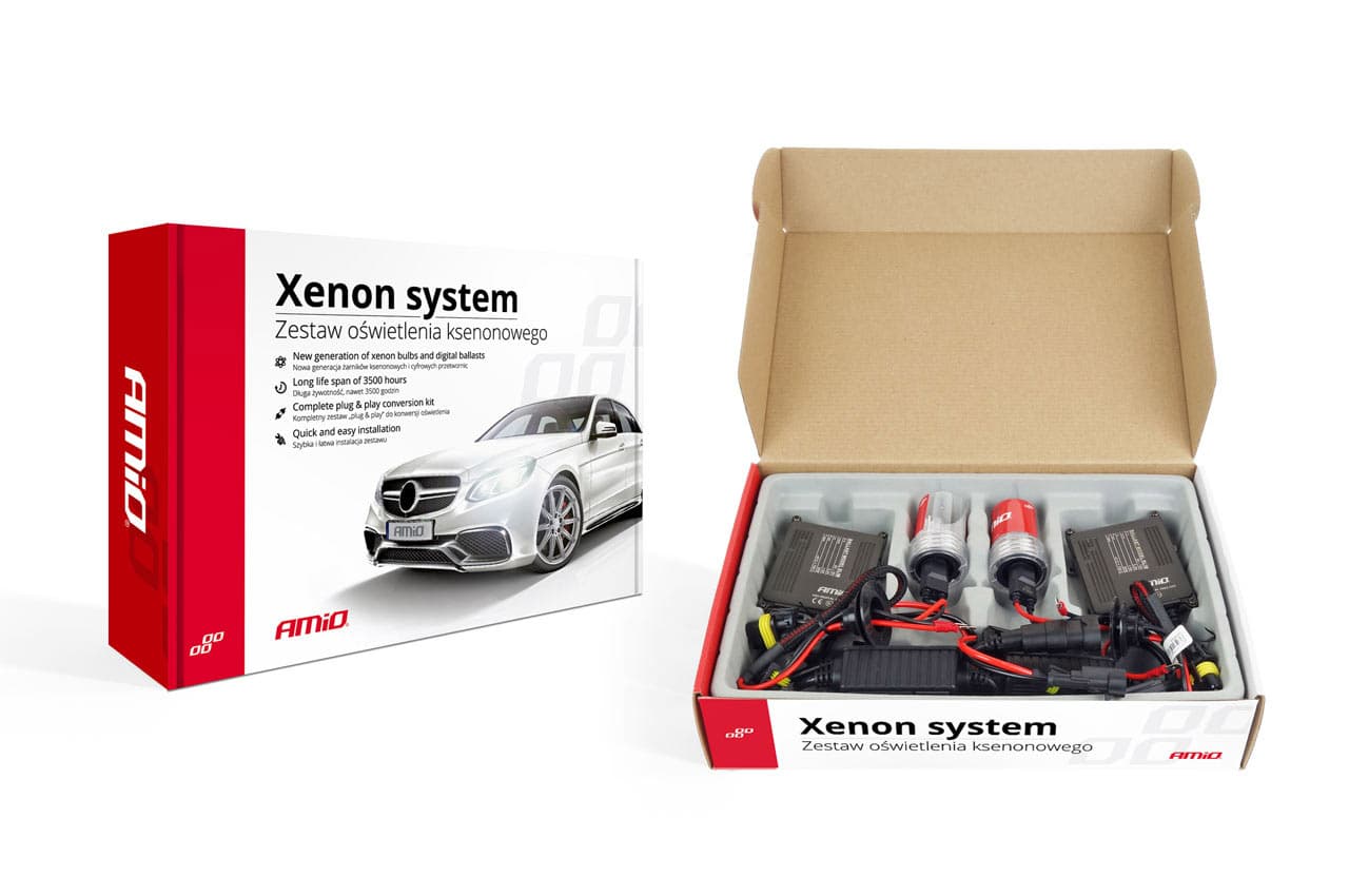 AMiO Xenon HID komplet S1068 CANBUS H7M, kovinski, 4300K