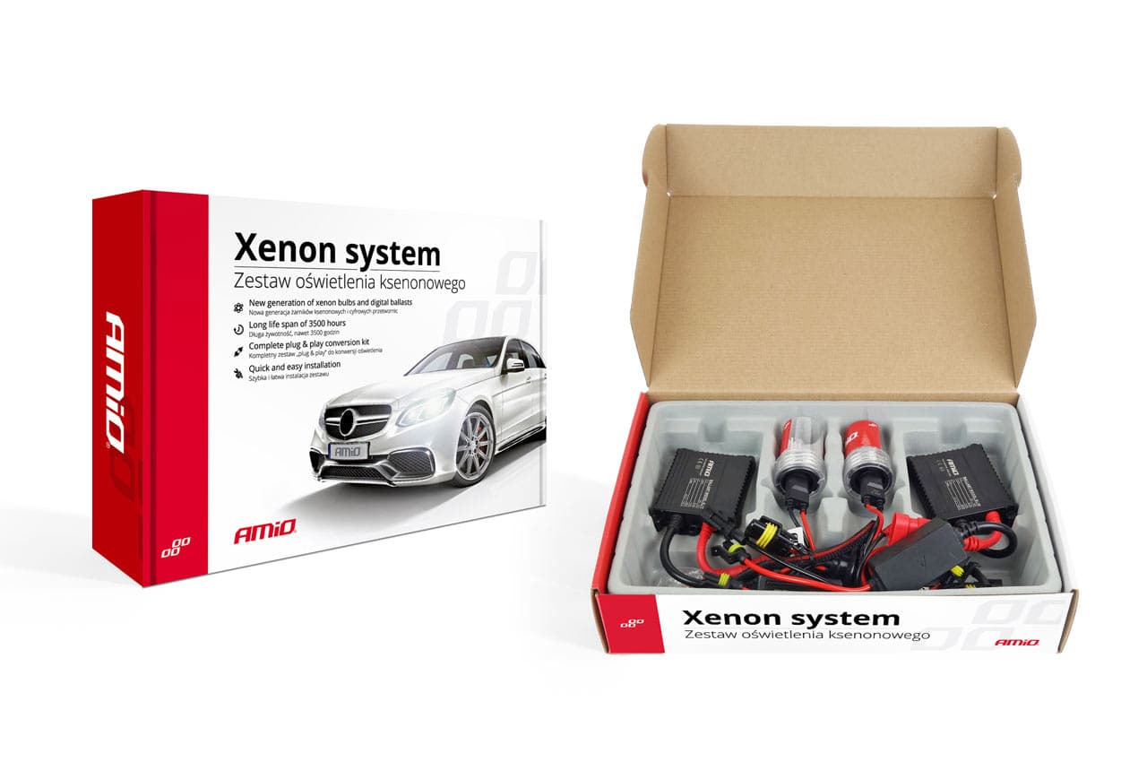 Slim ksenon set AMiO H1, 6000K