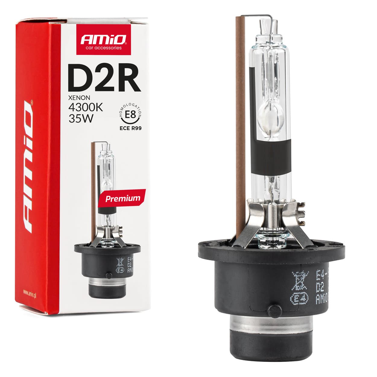 AMiO Xenon D2R 4300K žarnica, AMiO Premium