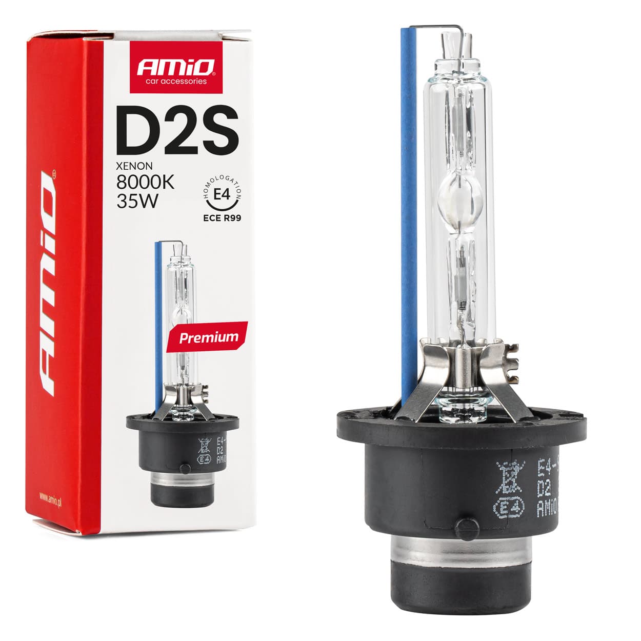 AMiO Xenon žarnica D2S 8000K