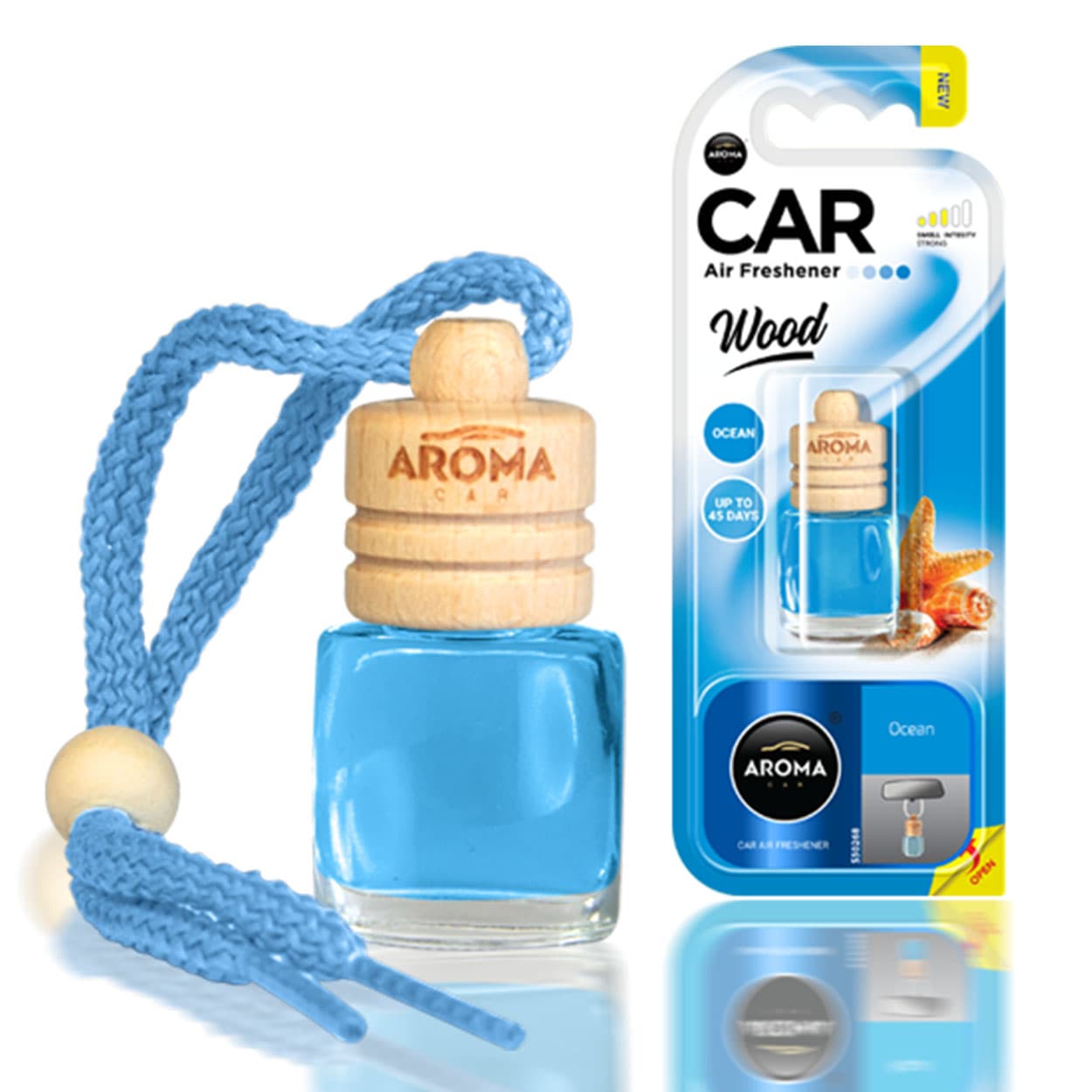 AMiO osvežilec zraka AROMA WOOD Ocean, steklenička z lesenim zamaškom
