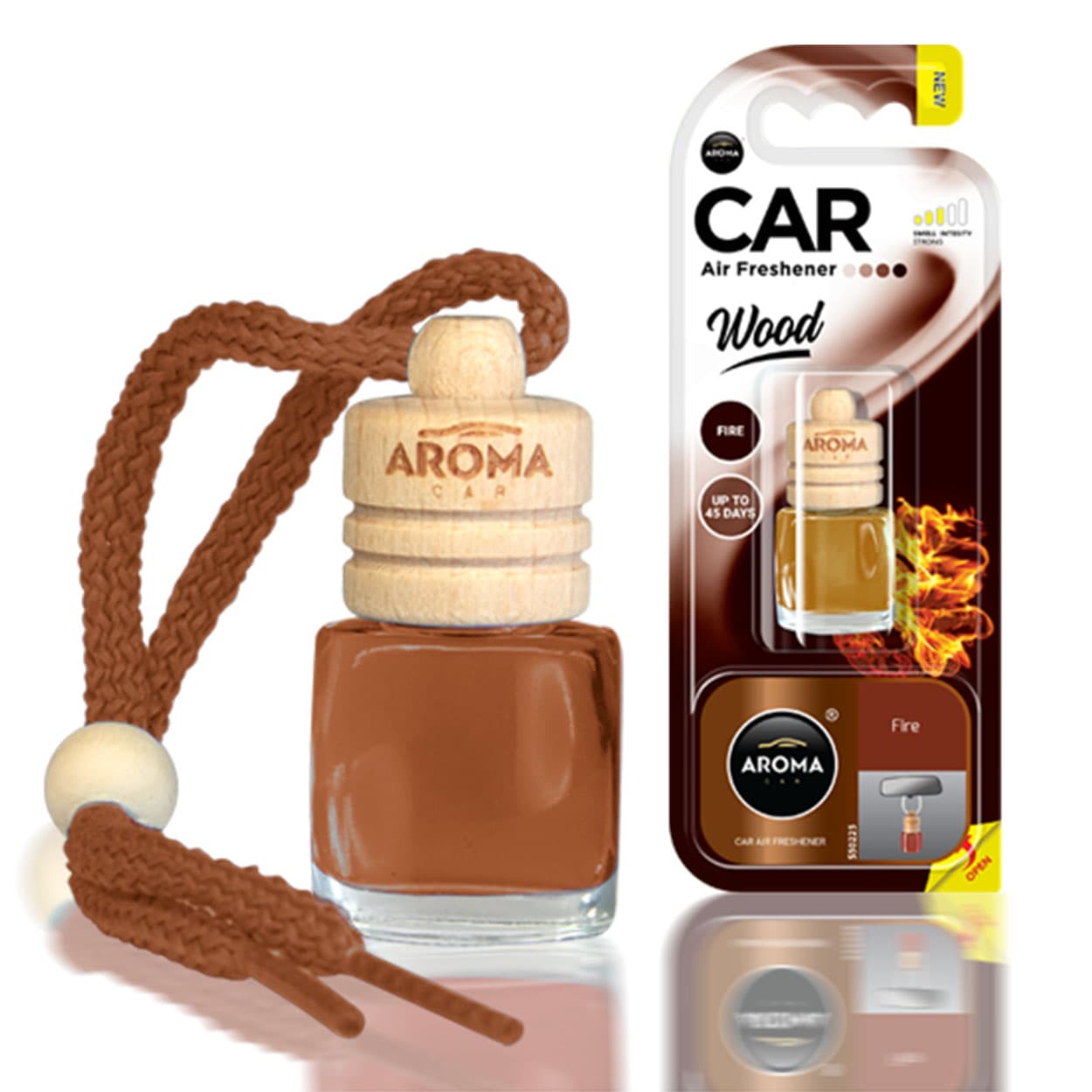 AROMA CAR Aroma Wood osvežilček za avto, vonj ognja