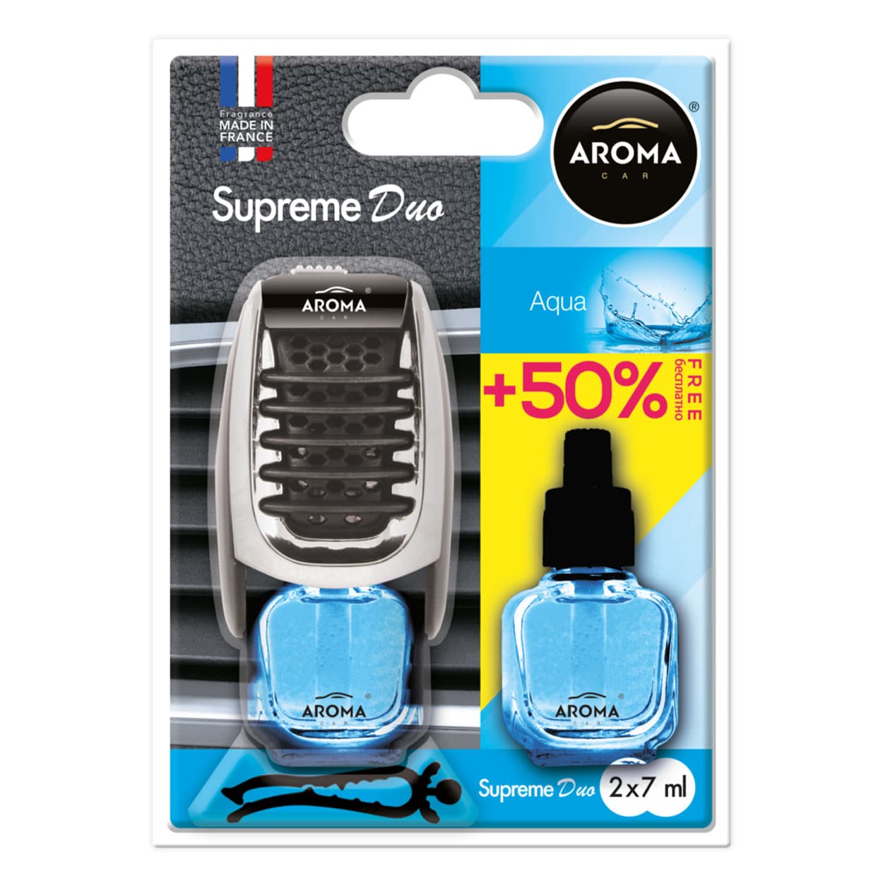 AROMA CAR Aroma Supreme Duo osvežilček za avto, aqua