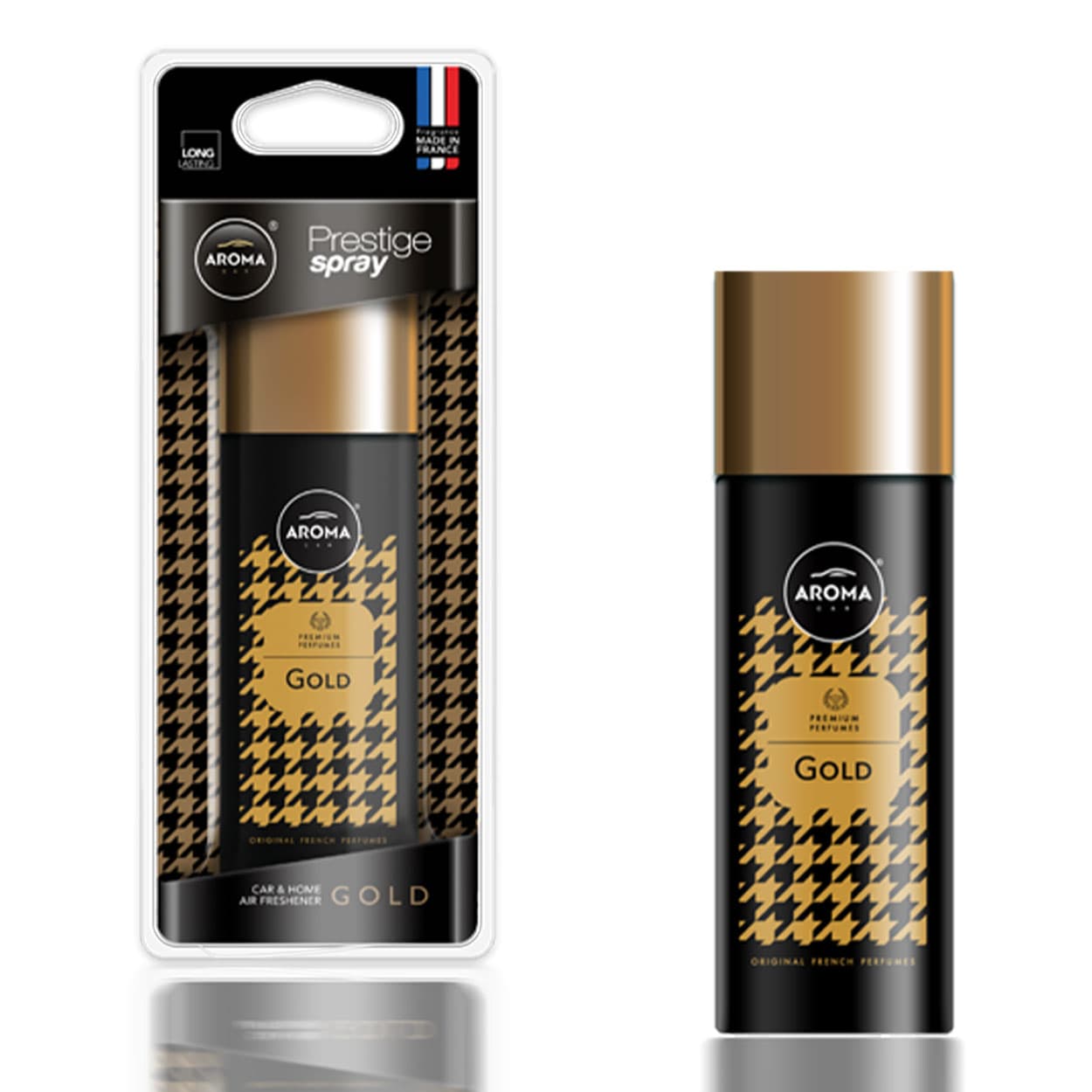 AROMA CAR prestige osvežilc zraka, spray zlat