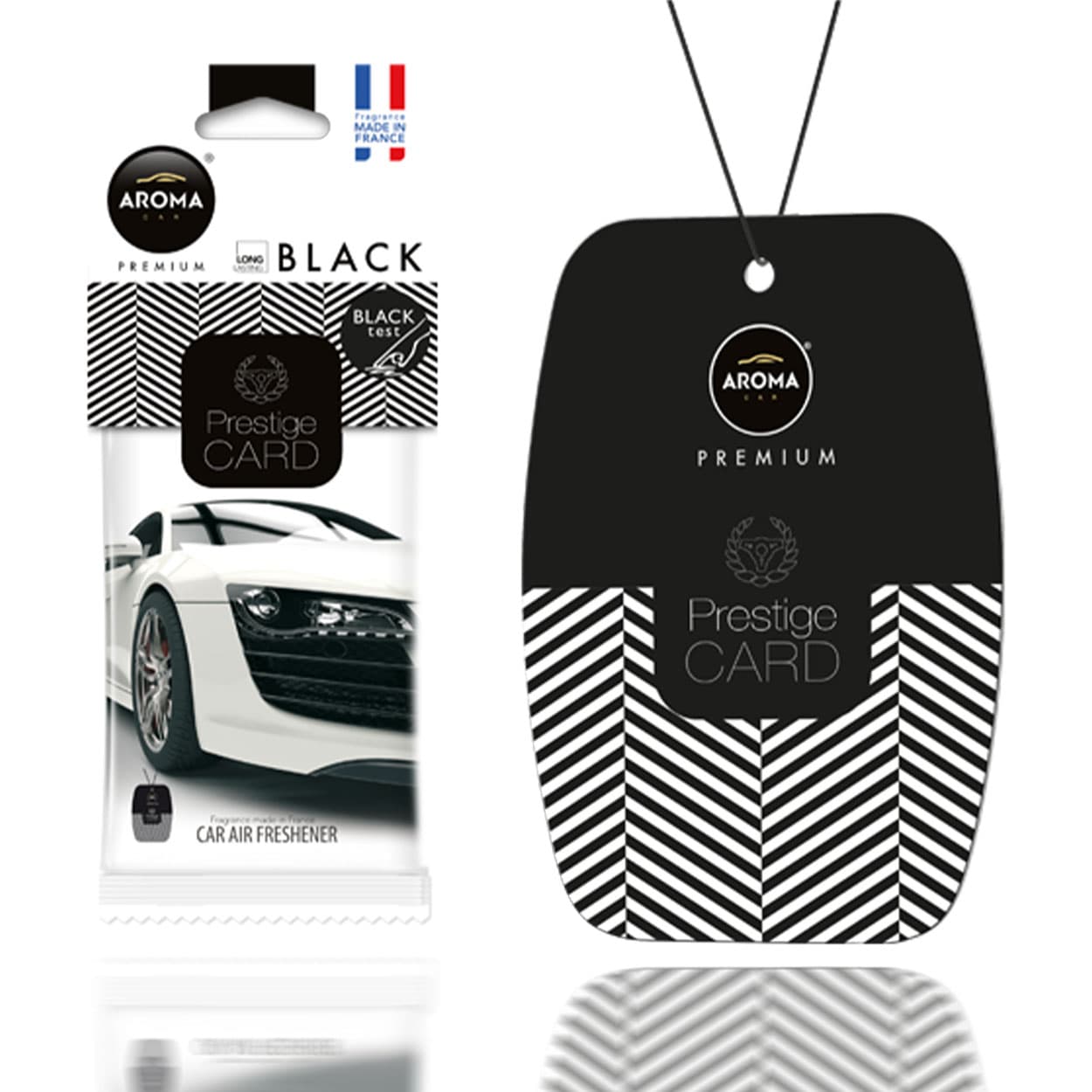 AROMA CAR prestige osvežilc zraka, kartica črna