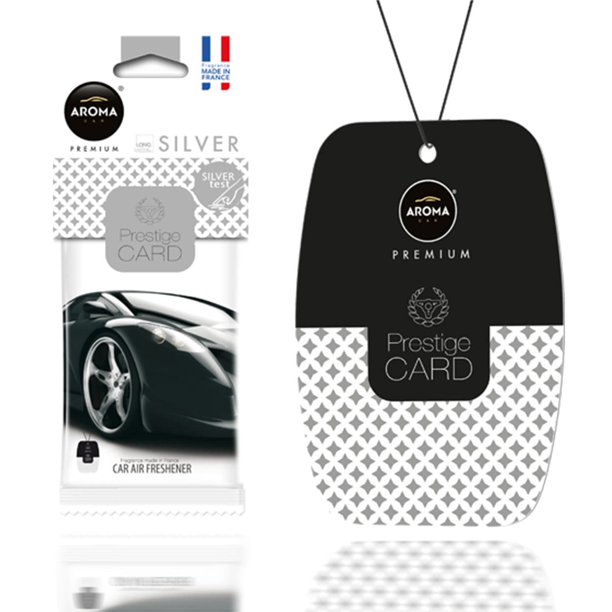 AROMA CAR prestige osvežilc zraka, kartica srebrna