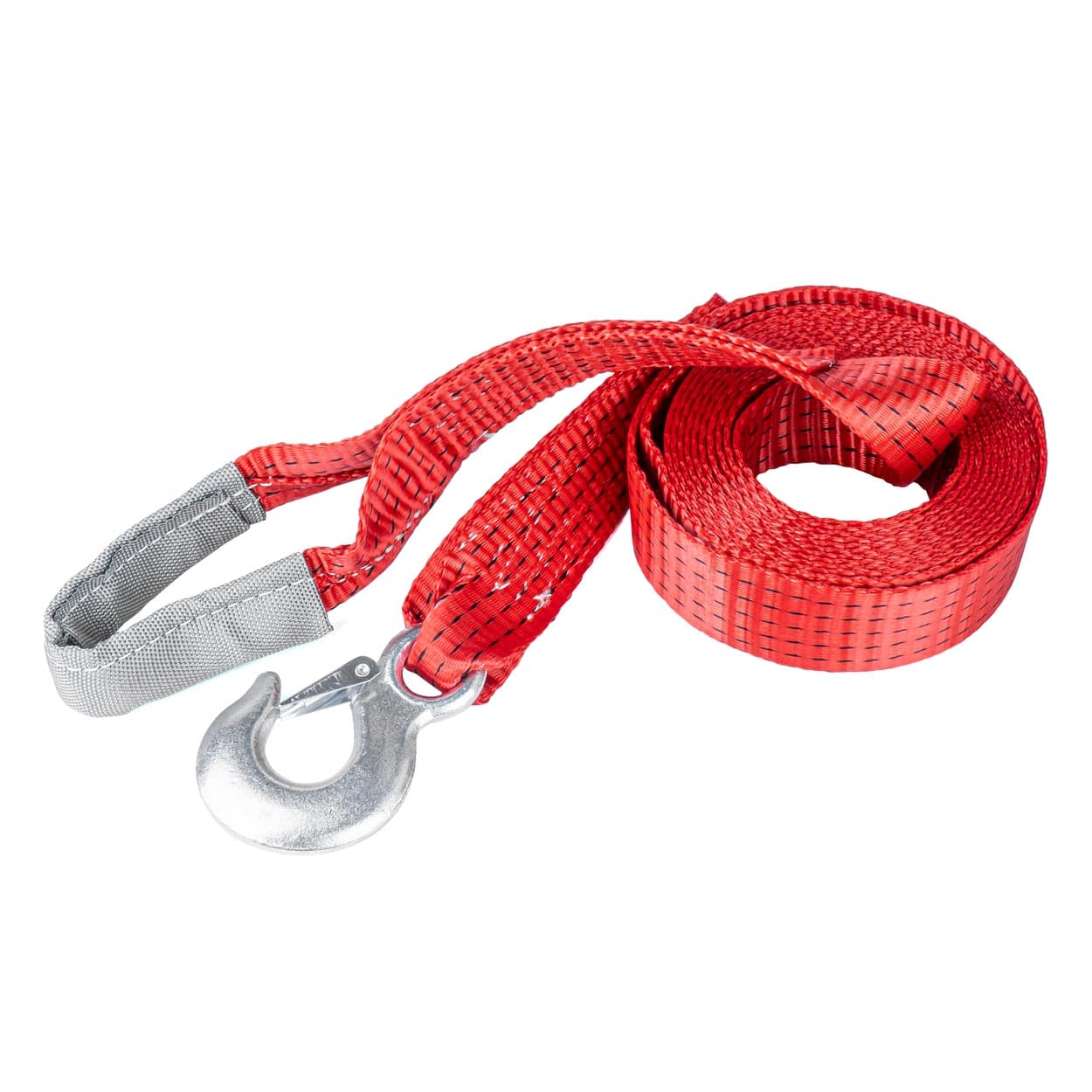 Vlečna vrv PAS KAM 5m, 7500 kg, 50 mm, kavelj + ušesce, tračna