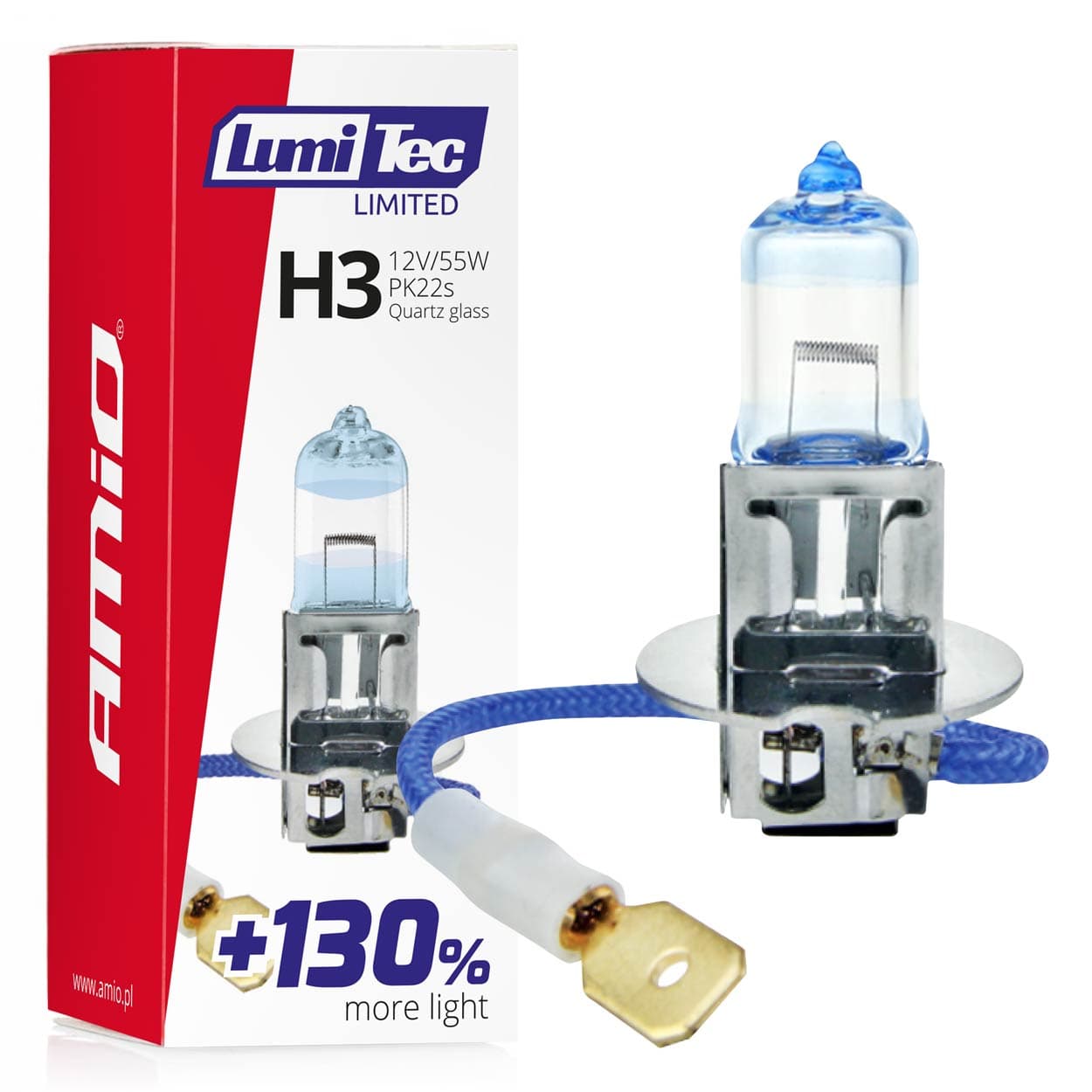 AMiO H3 12V 55W LumiTec +130% žarnica