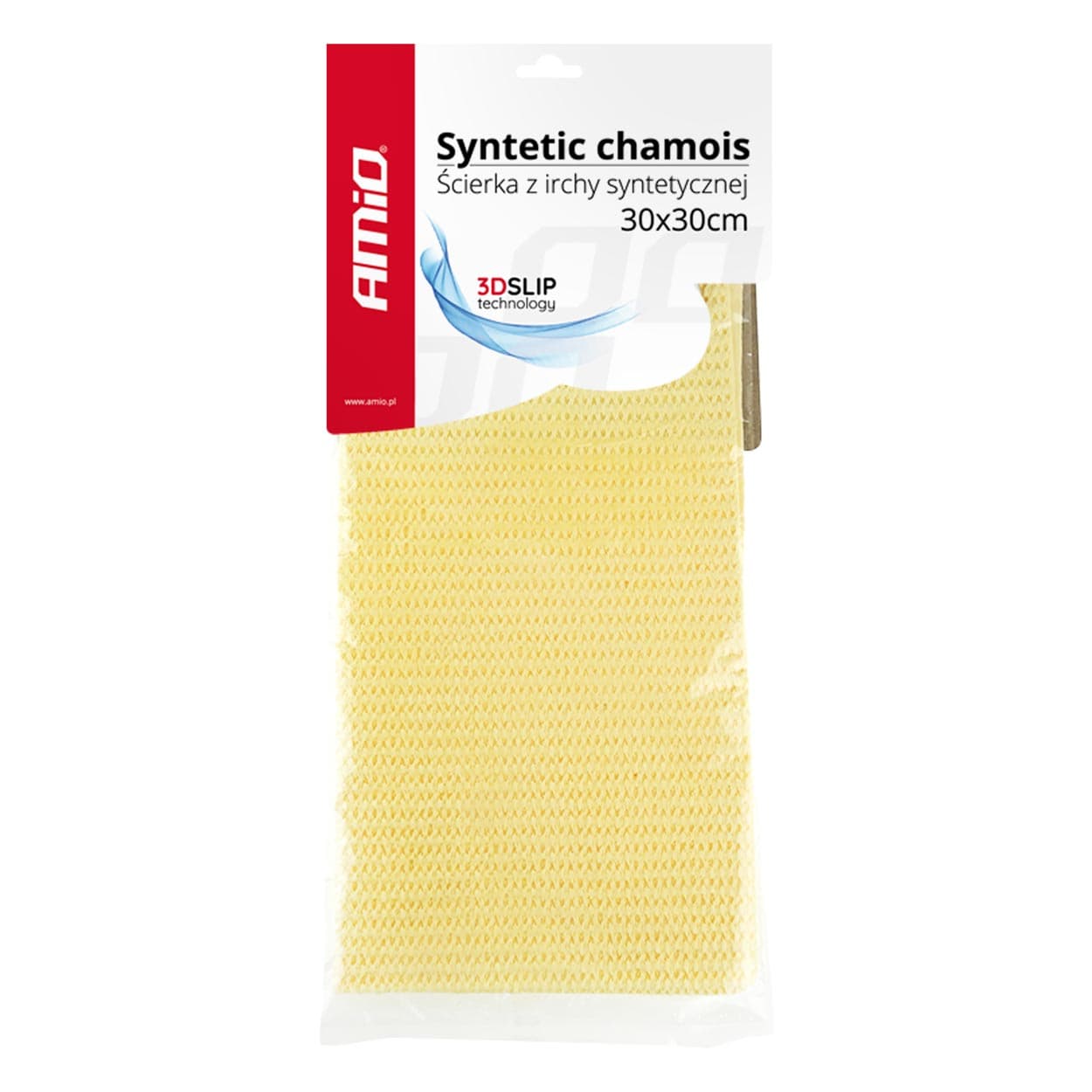 AMiO Sintetična jelenova krpa 3D, 30x30 cm