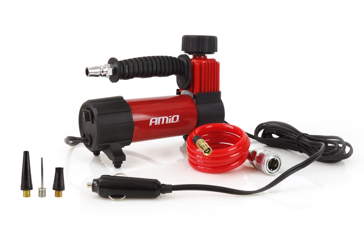 AMiO Kompresor ACMP-05, 12V, z manometrom