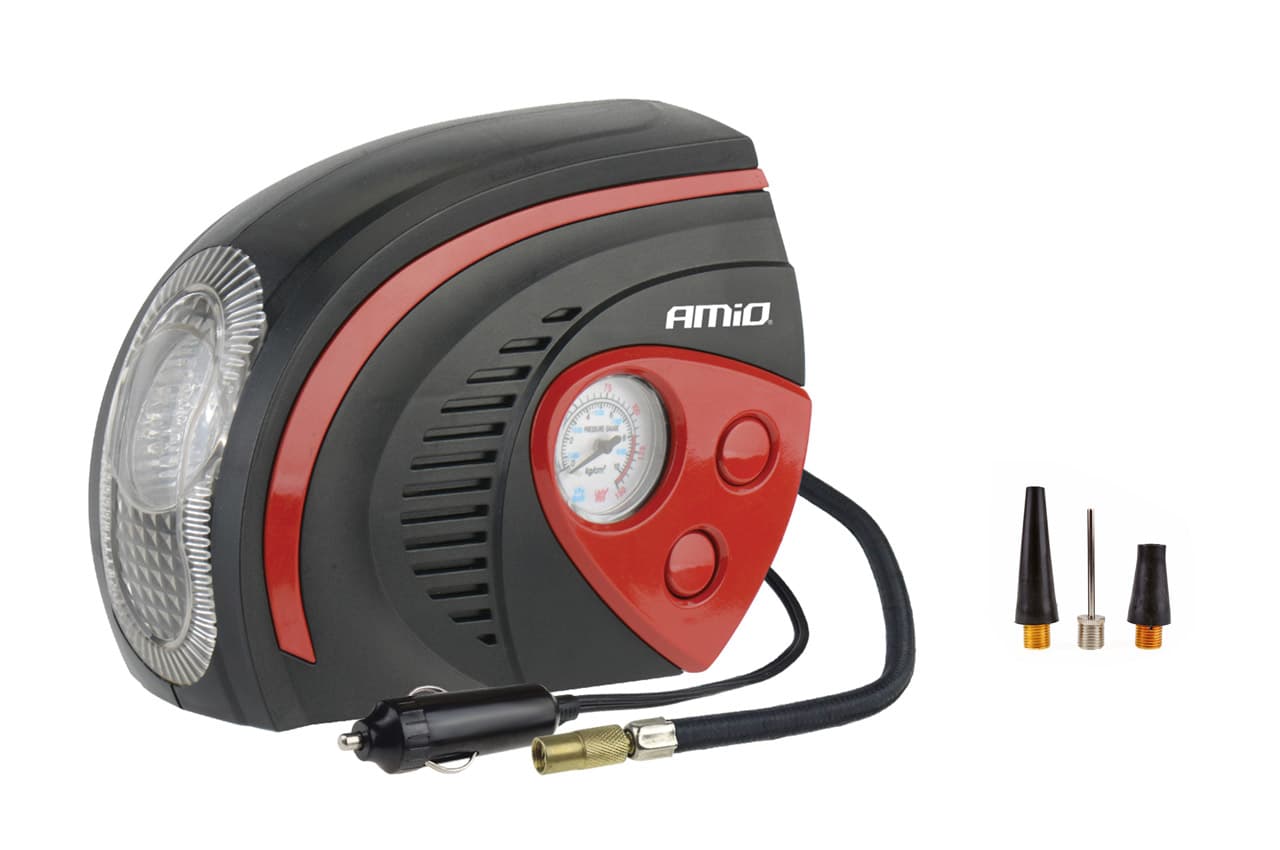 AMiO Kompresor ACMP-08 LUX, 12V, LED lučka, z manometrom