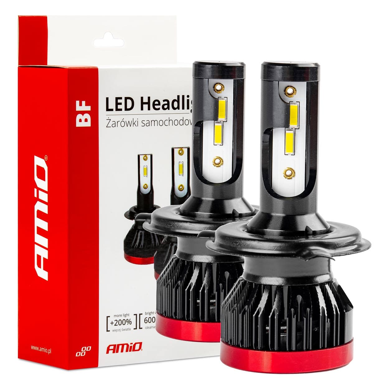 Avtomobilske LED žarnice AMiO BF H4/H19, 6000K, CANBUS