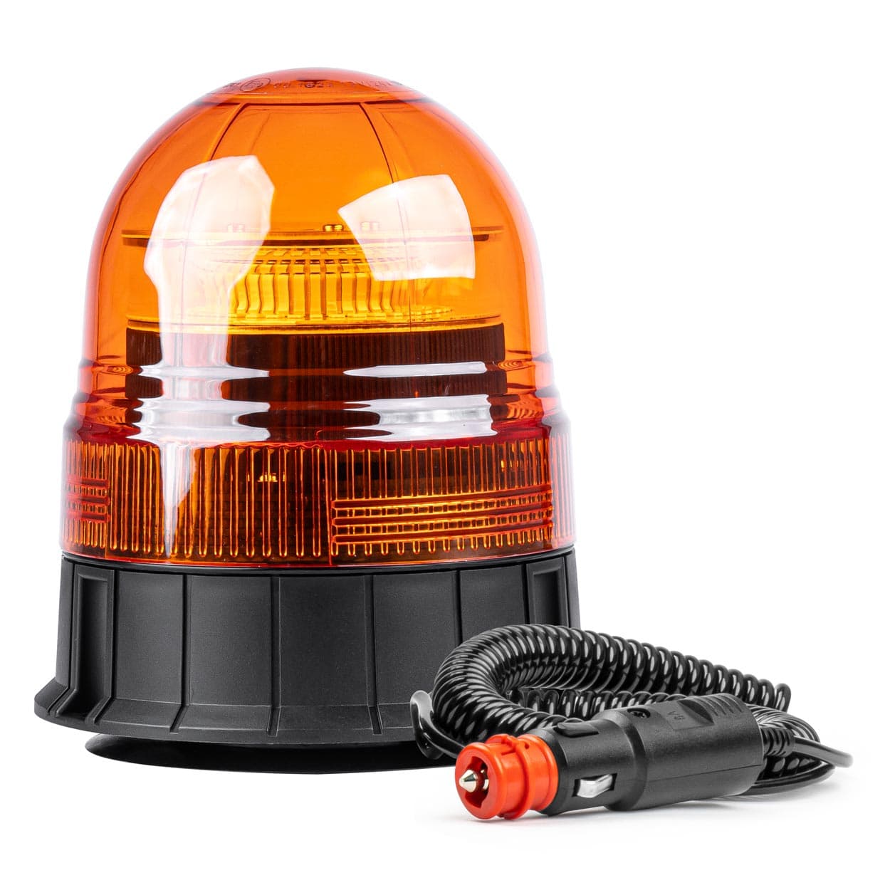 Opozorilna luč AMiO, LED utripajoča luč (kogut), magnetna, R65/R10, 12/24V